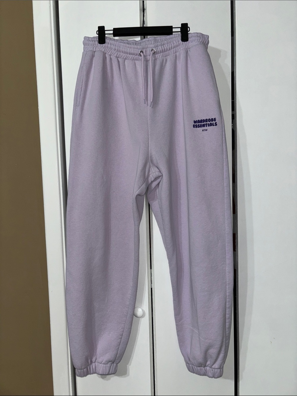 Boohoo Wardrobe Essentials Lavender Sweatpants